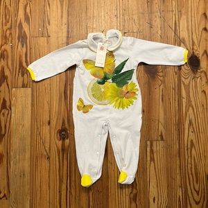 NWT! Laura Biagiotti Beaded Butterfly Jumpsuit